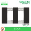 Schneider Electric I ฝา 2 ช่อง สีดำ 2 Gang, Black รุ่น AvatarOn A I M3T02_BK
