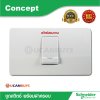 Schneider ชุดสวิตซ์สองทางพร้อมฝาครอบ สีขาว ขนาด 1ช่อง รุ่น Concept