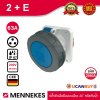 MENNEKES ปลั๊กตัวเมียฝังเฉียง (2P+E) 63A 230V IP67 | 2108A