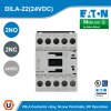 EATON Moeller Series DILA Contactor Relay 24VDC 2NO 2NC Screw Terminals DC Operation | DILA-22(24VDC)