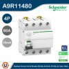 Schneider Electric Residual Current Circuit Breaker (RCCB) Acti9 iID 4P 80A AC Type 30mA | A9R11480