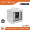 BTicino กล่องกันน้ำ 1ช่อง สีเทา Idrobox Surface Mounted Housing IP55 รุ่น 25501