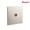 Legrand เต้ารับโทรทัศน์ แบบเสียบ 1 ช่อง สีแชมเปญ TV Female Terminal Socket | Mallia Senses | 281151CH