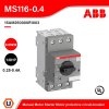 ABB | MS116-0.4 Manual Motor Starter Motor protective circuit-breaker 0.25-0.4A, 50kA | 1SAM250000R1003