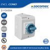 Socomec Load Break Switch COMO 4P 40A Enclosed Grey/Blue Handle | 21154304