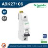 Schneider Electric Miniature Circuit-Breaker, Acti9 iK60N, 1P, 6A, C Curve | A9K27106