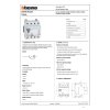 BTicino เบรกเกอร์กันดูด RCD, RCCB Type B 4P, In, 40A,Idn, 30mA, 400Vac | BTDIN | G743B40