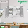 Schneider ชุดเต้ารับคอมพิวเตอร์ (LAN) CAT6 + เต้ารับโทรศัพท์ 6 ขา 4สาย พร้อมฝาครอบ2ช่อง สีขาว | AvatarOn A | Ucanbuys