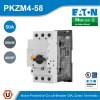 EATON เบรกเกอร์ป้องกันมอเตอร์แบบลูกบิด,Ir 50 - 58A, 30kW,40แรงม้า Screw Terminals Terminations: IPOO | PKZM4-58