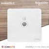 Schneider Electric เต้ารับ ทีวี 1 ช่อง 75 Ohm สีขาว รุ่น AvatarOn E, 1 G Co-Axial TV Socket, White E8331TV_WE