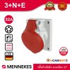 MENNEKES 1746 (รหัสเดิม 1500) ปลั๊กตัวเมียฝังเฉียง (3P+N+E) 32A 400V IP44