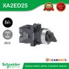 Schneider Electric Selector switch ขนาด 22 mm. 2 ตำแหน่ง แบบค้าง สีดำ 1NO+1NC | XA2AD25