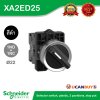 Schneider Electric Selector switch ขนาด 22 mm. 2 ตำแหน่ง แบบค้าง สีดำ 1NO+1NC | XA2AD25