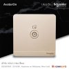 Schneider Electric เต้ารับทีวี 1ช่อง 75 Ohm สีทอง รุ่น AvatarOn E 1 G Co-Axial TV Socket I E8331TV_WG