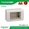 Schneider ฝาครอบกันน้ำ IP55 พร้อมกล่องลอยขนาด 3 ช่อง รุ่น S-Flexi สีขาว  F3223HSMR