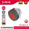 MENNEKES 209A ปลั๊กตัวเมียฝังเฉียง (3P+N+E) 63A 400V IP67