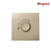 Legrand ดิมเมอร์แบบหมุน (สำหรับหลอดไส้และหลอดฮาโลเจน) 500 W สีแชมเปญ 1G 500W Dimmer | Mallia Senses | 281080CH