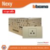 แพ็ค 10 | BTicno ชุดเต้ารับเดี่ยว 3ขา Socket 2P+E 16A 250V สีไทเทเนียม Titanium รุ่น Nexy