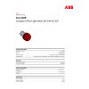 ABB Pilot lamp (with LED) ไฟเลี้ยง 24 VAC/DC Red | 1SFA619403R5021 | CL2-502R