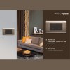 Schneider ชุดเต้ารับโทรศัพท์ 4 สาย ขนาด 1 ช่อง+หน้ากาก สีน้ำตาล รุ่น Zencelo 8431SRJ4H_BZ+A8401SH_SZ