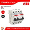 ABB อุปกรณ์ป้องกันไฟรั่วไฟดูด (RCBO) และกระแสไฟเกิน, 3P+N, 30mA, 25A รุ่น DS203NC C25 AC30 l 2CSR256040R1254