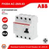 ABB FH204 AC-25/0.03 อุปกรณ์ป้องกันไฟรั่ว ไฟดูด Residual Current (RCCB) 4P, 25A/30mA 10kA - 2CSF204006R1250