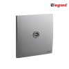 Legrand เต้ารับโทรทัศน์ แบบเสียบ 1 ช่อง สีเทาดำ TV Female Terminal Socket | Mallia Senses | 281151DS