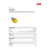 ABB Pilot lamp (with LED) ไฟเลี้ยง 24 VAC/DC, Yellow 1SFA619403R5023 | CL2-502Y
