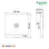 Schneider Electric เต้ารับ ทีวี 1 ช่อง 75 Ohm สีขาว รุ่น AvatarOn E, 1 G Co-Axial TV Socket, White E8331TV_WE