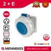 MENNEKES 1708 (รหัสเดิม 218A) ปลั๊กตัวเมียฝังตรง (2P+E) 16A 230V IP67