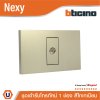 BTicino ชุดเต้ารับโทรทัศน์ ขนาด 1 ช่อง สีไทเทเนียม TV female socket 1 module Titanium รุ่น Nexy