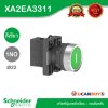 Schneider Electric สวิตช์ปุ่มกดหัวเรียบ กดเด้งกลับ ขนาด 22 mm. สีเขียว 1NO | XA2AA3311