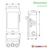 Schneider Electric Safety Switch 60A 1เฟส 240VAC เซฟตี้สวิตช์ แบบติดตั้งฟิวส์ได้ ใช้ภายนอกอาคาร | D222NRB