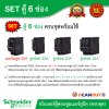 Schneider Electric SET SDEL ตู้คอนซูมเมอร์ยูนิตฝาทึบ สีขาว 6 ช่อง + เมนกันดูด (RCBO) 50A + ลูกย่อย 32A/20A/16A