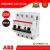 ABB DS203NC C32 AC30 Residual Current Circuit Breaker with Overcurrent Protection - 2CSR256040R1324