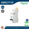 Schneider Electric Miniature circuit-breaker, Acti9 iK60N, 1P, 10 A, C curve, 6000 A (IEC 60898-1) I A9K27110