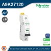 Schneider Electric Miniature Circuit-Breaker, Acti9 iK60N, 1P,20 A, C Curve, 6000 A (IEC 60898-1) I A9K27120