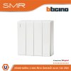 Legrand สวิตช์ทางเดียว ขนาด 3/4 โมดูล 4 ช่อง 1 Way Switch 3/4 modules 10A 250V รุ่น SMR รหัส P50105N สีขาว