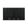 Schneider Electric : ชุดสวิตช์ทางเดียว 3 ตัว Size S ประกอบสำเร็จรูป | สีดำ | AvatarOn A | A7033F_BK- ชไนเดอร์
