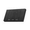 Schneider Electric : ชุดสวิตช์ทางเดียว 3 ตัว Size S ประกอบสำเร็จรูป | สีดำ | AvatarOn A | A7033F_BK- ชไนเดอร์