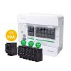 Schneider SET ตู้แสควร์ดี 6 ช่อง + เมนเบรกเกอร์ 50A + ลูกย่อย 32A/20A/16A ครบชุดพร้อมใช้ ตู้ไฟ 1 เฟส 2 สาย 240 โวลท์