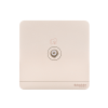 Schneide Electric : เต้ารับทีวี 1 ช่อง 75 Ohm สีทอง รุ่น AvatarOn E 1 G Co-Axial TV Socket : E8331TV_WG