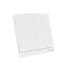 Schneider สวิตช์ไฟทางเดียว cover plate for switch, 2 rocker,สีขาว รุ่น AvatarOn E : E8332L1_WE