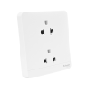 Schneider เต้ารับคู่มีกราวด์ มีม่านนิรภัย ปลั๊กไฟ Socket สีขาว รุ่น AvatarOn E รหัส E83426UES2_WE