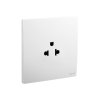 Legrand เต้ารับเดี่ยว 3 ขา มีกราวด์ สีขาว 1G EURO-US 16A 2P+Earth Socket| Mallia Senses | Matt White |281103MW |Ucanbuys