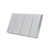 Schneider Electric : ชุดสวิตช์ทางเดียว 2 ตัว Size M ประกอบสำเร็จรูป | สีเทา | AvatarOn A | A7032F_GY