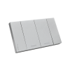 Schneider Electric : ชุดสวิตช์ทางเดียว 2 ตัว Size M ประกอบสำเร็จรูป | สีเทา | AvatarOn A | A7032F_GY