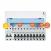 BTicino ชุดตู้คอนซูมเมอร์ยูนิต BTDIN 10ช่อง (แบบเกาะราง) พร้อมเมนเบรกเกอร์ 2P 63A + เบรกเกอร์ลูกย่อย