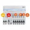 BTicino ชุดตู้คอนซูมเมอร์ยูนิต BTDIN 8ช่อง (แบบเกาะราง)+MCB 2P 50A+RCD 2P 40A พร้อมเบรกเกอร์ลูกย่อย