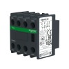 Schneider LADN22 Auxiliary contact block,TeSys D,2NO+2NC,front mounting,screw terminals ขยายช่องสัญญาณการทำงาน